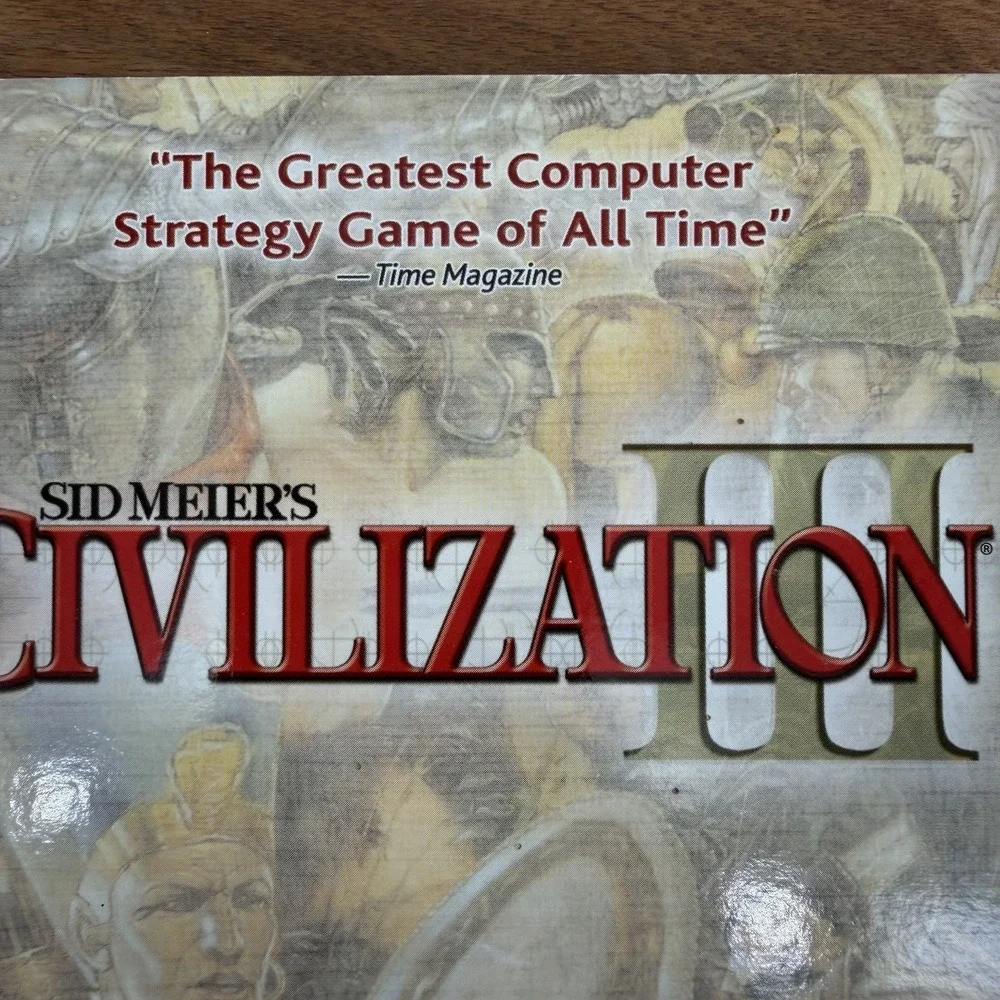 Sid Meier's Civilization III PC CD-ROM Cardboard Gatefold Cover Sealed New